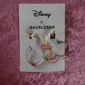 NNT DISNEY/BUABLEBAR COLORFUL MICKEY MOUSE EARRINGS🧡💙💓💛💚